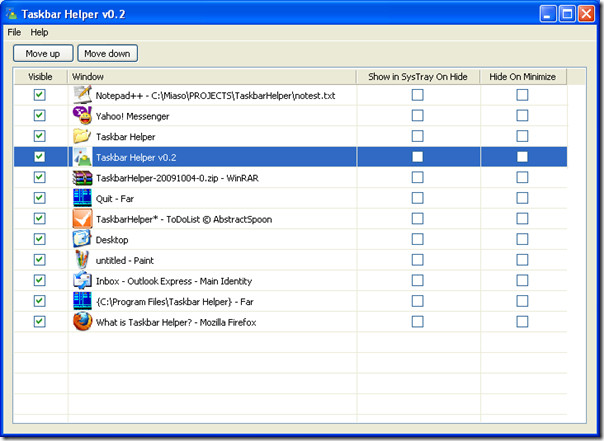 Taskbar Helper Taskbar Helper