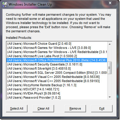 office 2010 removal tool office 2010 removal tool