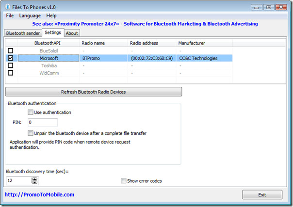 bluetooth file transfer app