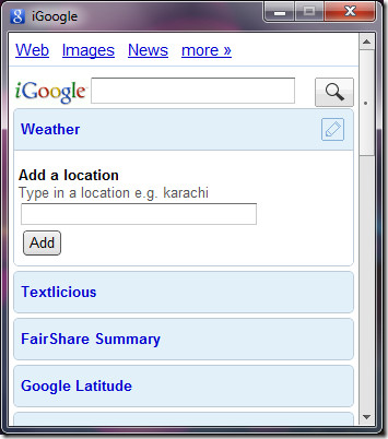 iGoogle Desktop iGoogle Desktop