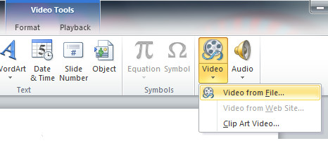 insert video powerpoint