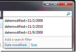 windows 7 search filter windows 7 search filter