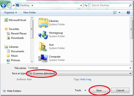CSV Format