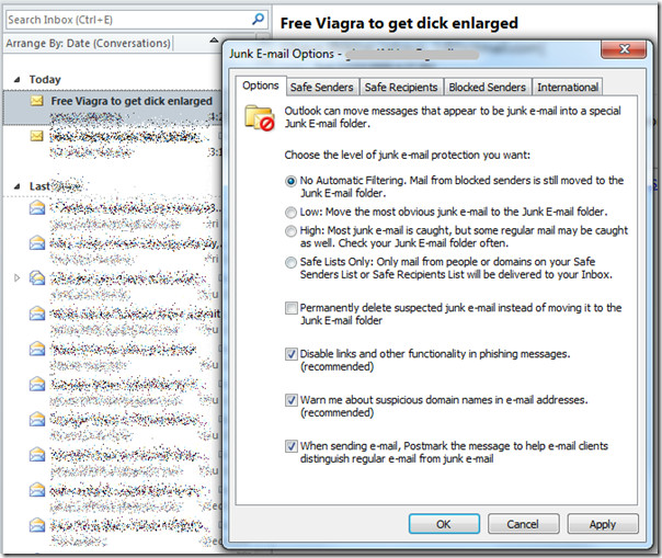 How To Change Junk Email Settings In Outlook Printable Forms Free Online