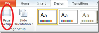 Page Setup PowerPoint