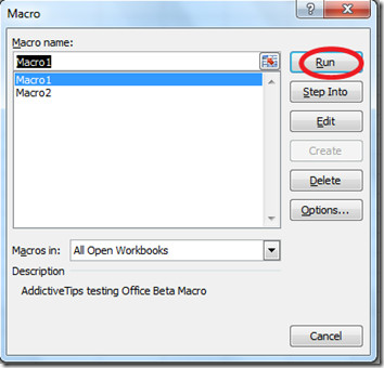 Run Macro