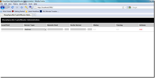 TcpSoftRouter
