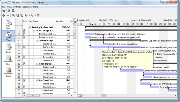 Microsoft Office Project 2010 Viewer