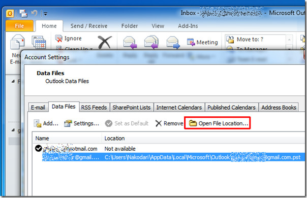 outlook 2010 pst backup add in
