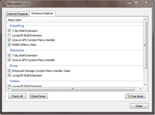 MenuMaid Windows Explorer Context Menu MenuMaid Windows Explorer Context Menu