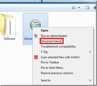 Universal Viewer Context Universal Viewer Context