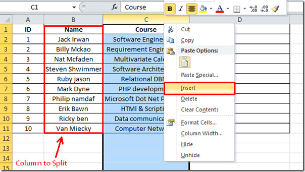 How To Split Data Into Multiple Worksheets Based On Column In Excel Without Vba