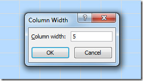 column width