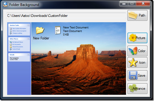 cómo cambiar el color del archivo en Windows XP