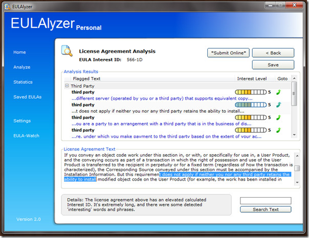 EULAlyzer EULAlyzer
