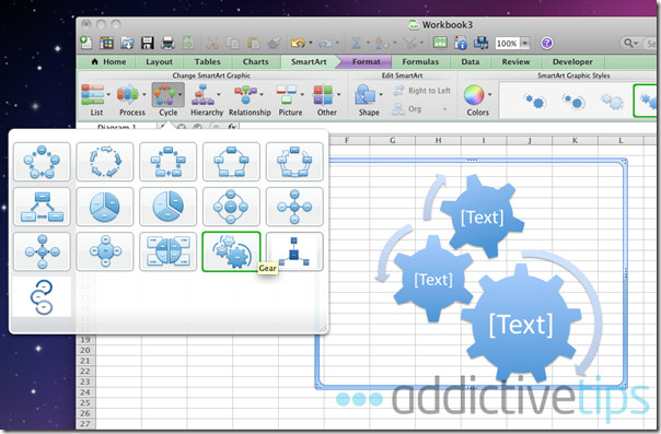 Excel 2011 - SmartArt