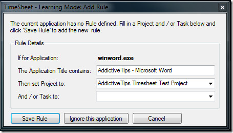 TimeSheet Rule TimeSheet Rule