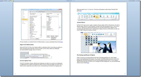 Word 2010 make scrolling faster by hiding images