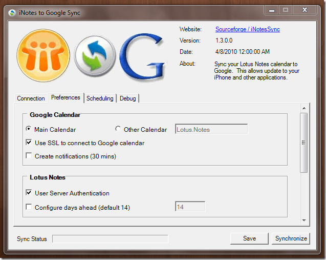 Sync Google Calendar With Lotus Notes