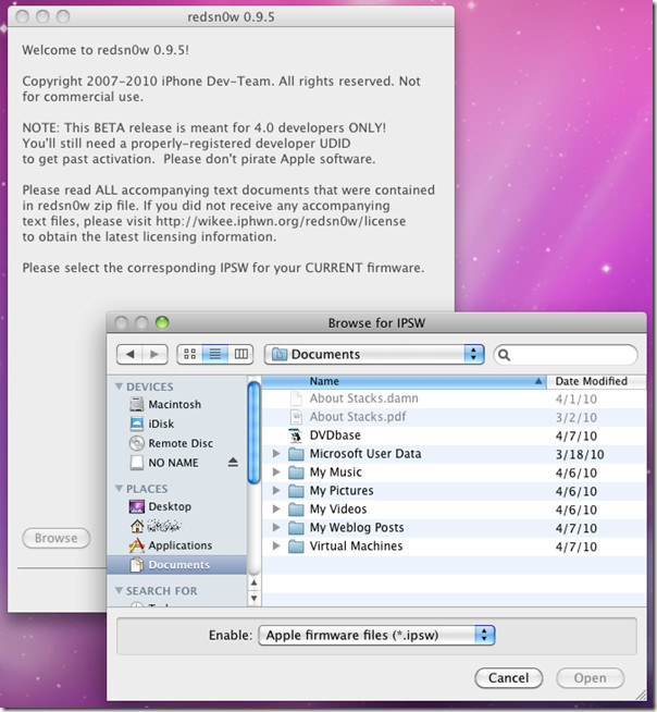 redsnow 0.9.5 redsnow 0.9.5