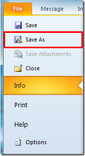 save as