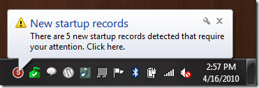 startup records