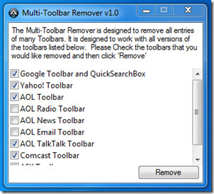 Multi Toolbar Remover Multi Toolbar Remover