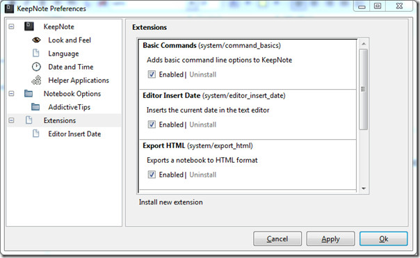 Preferences Preferences