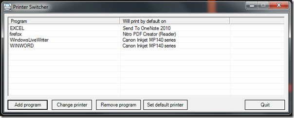 Printer Switcher main