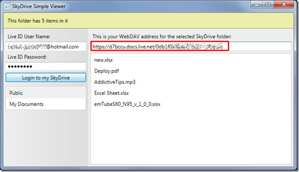 Skydrive simple viewer 22