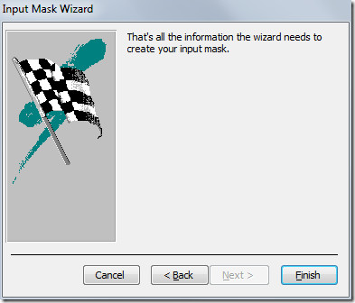 click finish