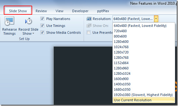 Change Powerpoint 10 Presentation Resolution Change Powerpoint 10 Presentation Resolution
