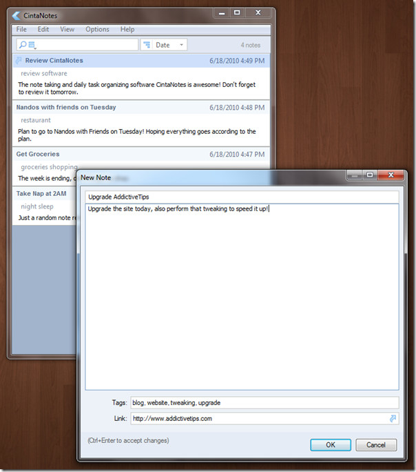 New Note CintaNotes New Note CintaNotes