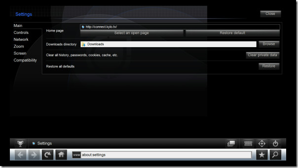kylo settings kylo settings