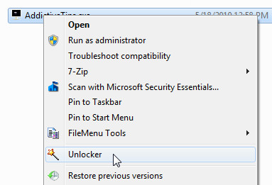 unlocker context menu unlocker context menu