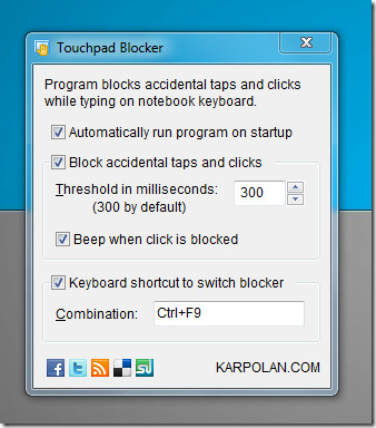 Touchpad Blocker Touchpad Blocker