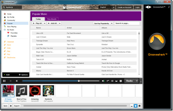 grooveshark popular grooveshark popular