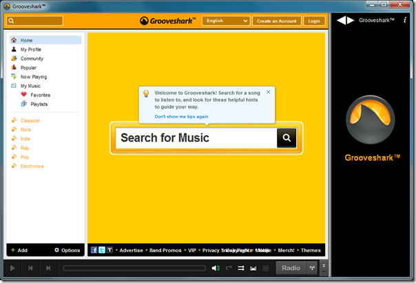 grooveshark windows desktop grooveshark windows desktop