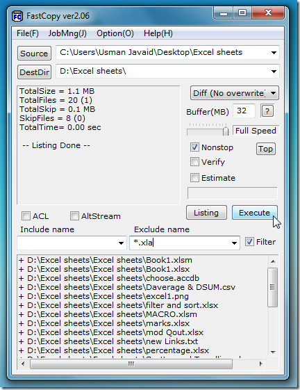 FastCopy Offers User Defined Buffer Size For Fast Data Copying
