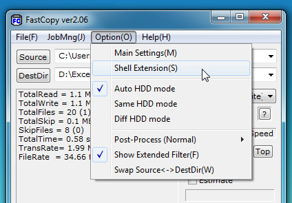 FastCopy Offers User Defined Buffer Size For Fast Data Copying