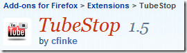 Дополнения TubeStop для Firefox