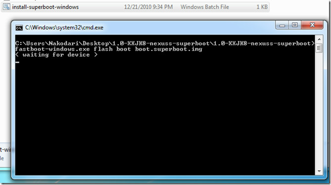 superboot  nexus s windows superboot  nexus s windows