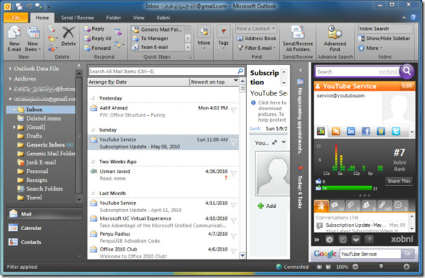 Inicios de sesion outlook