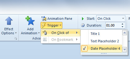 Trigger Animations On Specific Click Event In Powerpoint 10