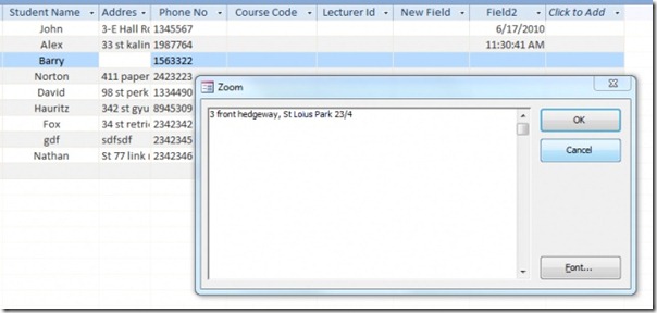 microsoft access on mac zoom box