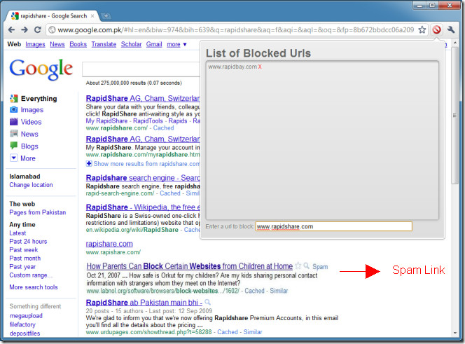 Block URLs 2 Block URLs 2