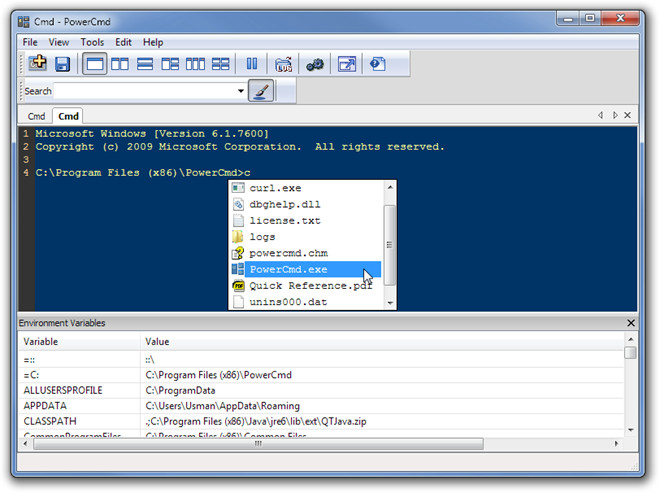 Cmd - PowerCmd 1 Cmd - PowerCmd 1