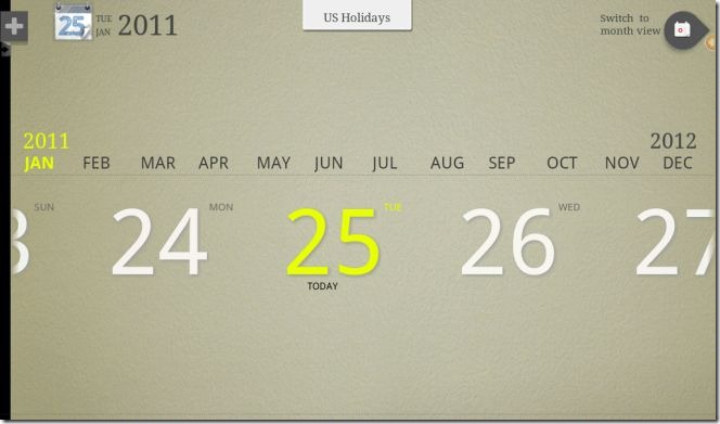 GTab Adam Calendar GTab Adam Calendar