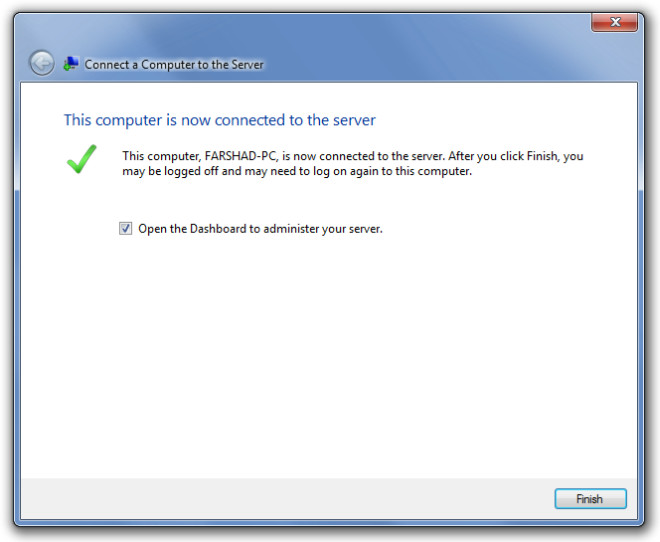 How To Connect A PC or Mac To Windows Home Server 2011