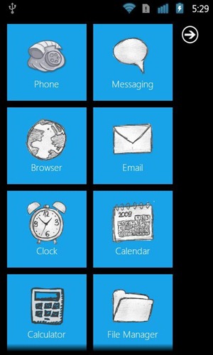 WP7 Launcher Android Home WP7 Launcher Android Home